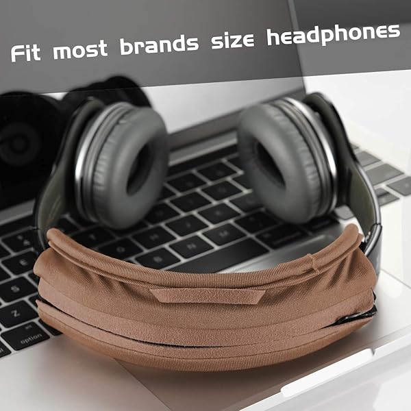 TXEsign TXEsign Universal Replacement Headband Cushion Pad Cover for ATH M50X QC 35i 35ii QC25 Solo 2 Solo 3 Studio 2 3 Headphones Brown - View 2 of 7