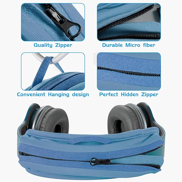 TXEsign TXEsign Universal Replacement Headband Cushion Pad Cover for ATH M50X QC 35i 35ii QC25 Solo 2 Solo 3 Studio 2 3 Headphones Blue - View 5 of 7