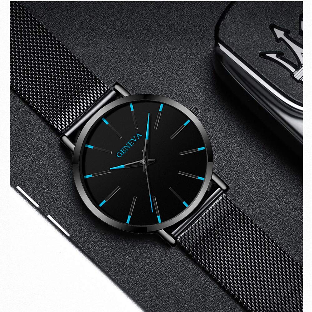 Weicam Weicam Men's Simple Mesh Strap Watch Analog Quartz Wrist Watches Set of 6 - View 7 of 9