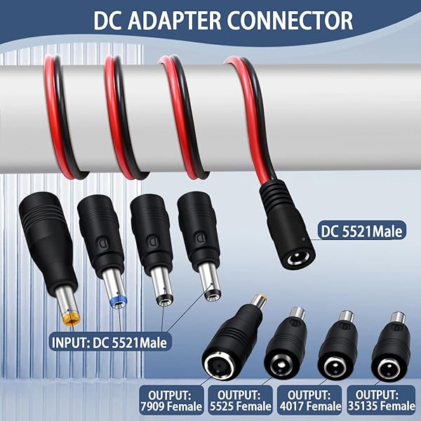 COMeap COMeap 2 Pack SAE to DC Adapter for Jackery Solar Panel - DC5521 Connector with Polarity Adapter for Explorer Series - View 4 of 8
