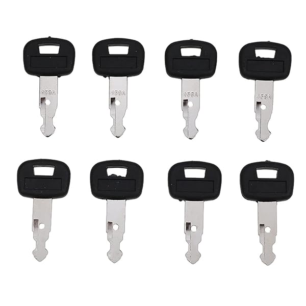 FP FRIDAYPARTS FridayParts 8pcs Ignition Key Set for Kubota Track Loaders SVL75 SVL90 SVL95-2S Replacement Parts 459A