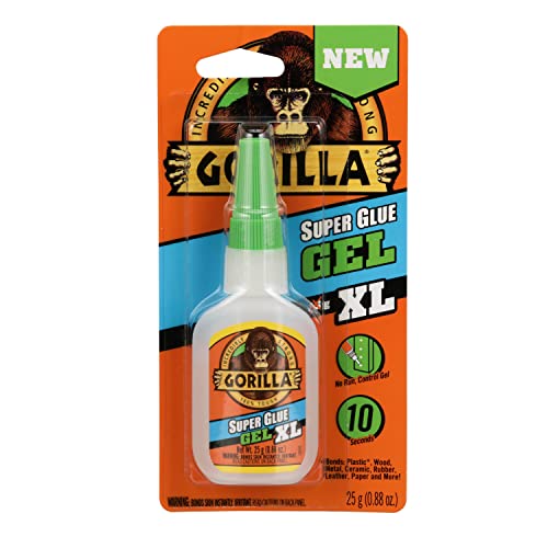 GORILLA Buy Gorilla Super Glue Gel XL 25g - Clear Adhesive for Strong, Fast Bonding | Pack of 1