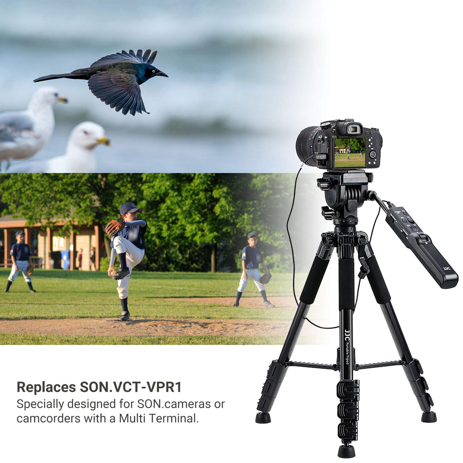 Kiorafoto Camera Remote Control Tripod VCT-VPR1 for Sony A7R V, A7 IV, A6600, RX100 & More - Perfect for Photographers! - View 2 of 9