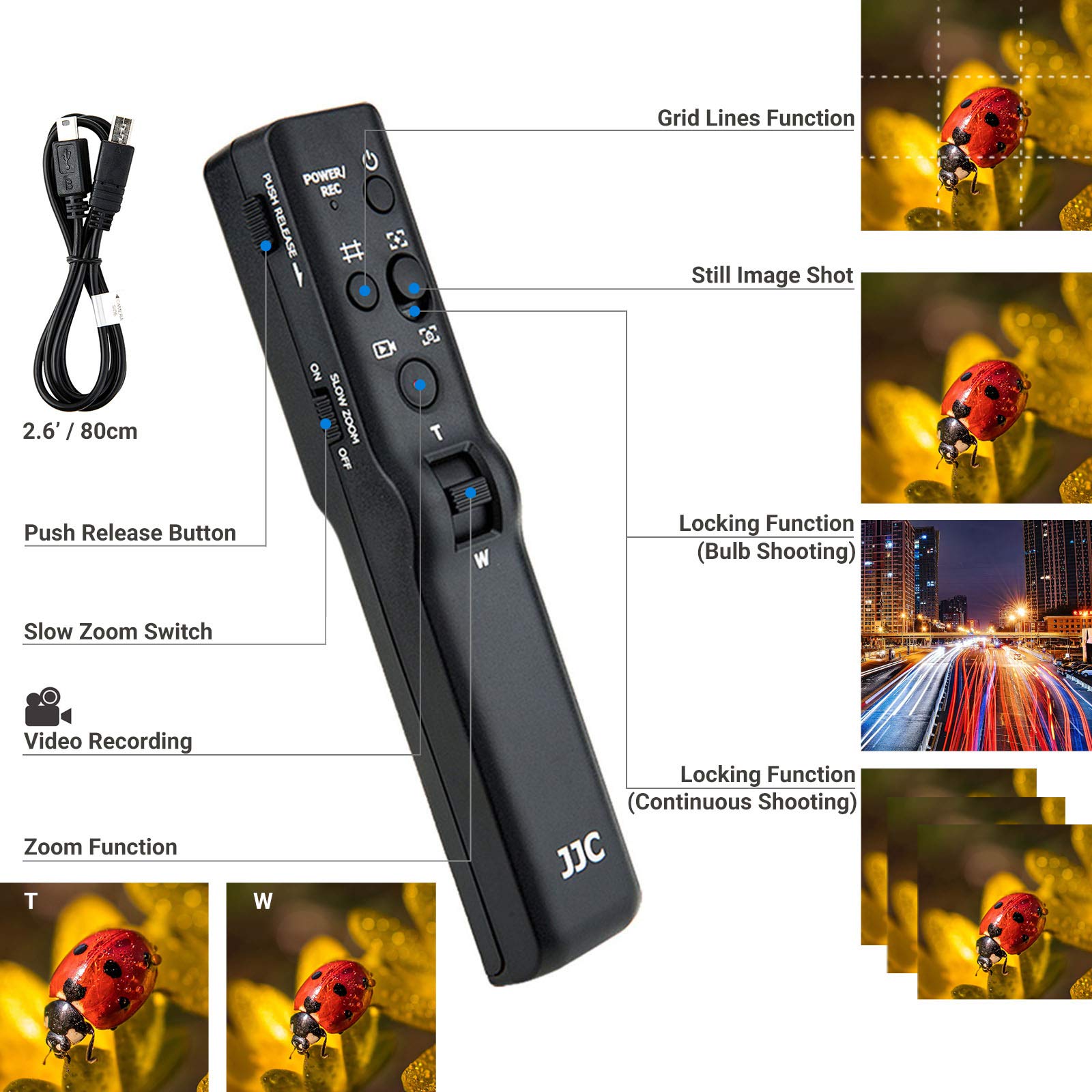 Kiorafoto Camera Remote Control Tripod VCT-VPR1 for Sony A7R V, A7 IV, A6600, RX100 & More - Perfect for Photographers! - View 3 of 9