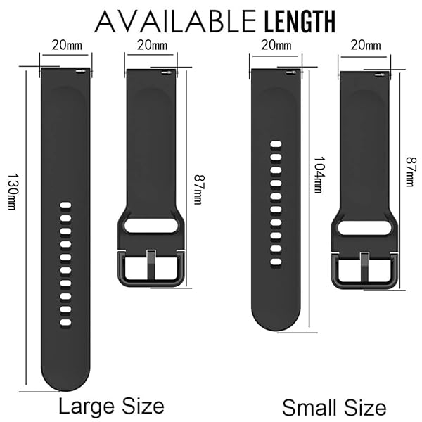 QGHXO QGHXO Soft Silicone Band for Amazfit GTS GTR 42mm Bip Bip Lite Comfortable Watch Strap - View 5 of 8