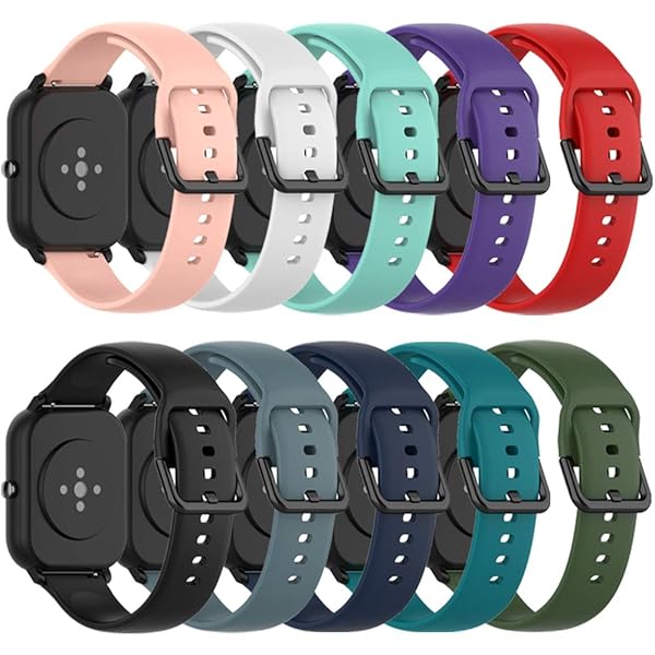 QGHXO QGHXO Soft Silicone Band for Amazfit GTS GTR 42mm Bip Bip Lite Comfortable Watch Strap - View 2 of 8