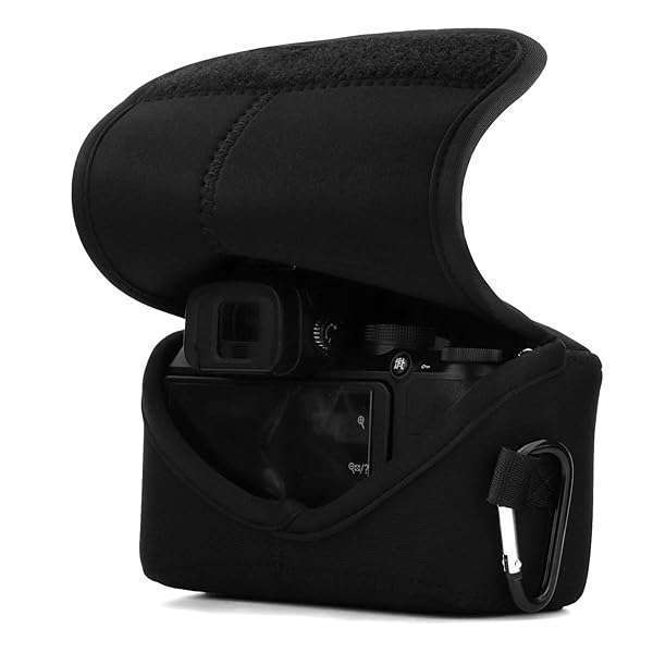 MegaGear MegaGear MG1817 Ultra Light Neoprene Camera Case for Nikon Z50 - Black PU Leather Protection - View 8 of 10