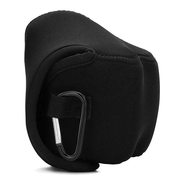 MegaGear MegaGear MG1817 Ultra Light Neoprene Camera Case for Nikon Z50 - Black PU Leather Protection - View 9 of 10