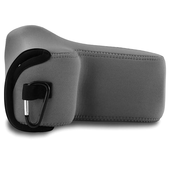 MegaGear MegaGear MG1824 Ultra Light Neoprene Camera Case for Nikon Z50 - Gray PU Leather, Perfect Fit & Protection - View 9 of 10
