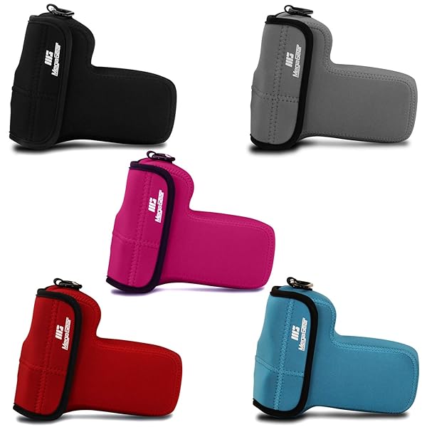 MegaGear MegaGear MG1824 Ultra Light Neoprene Camera Case for Nikon Z50 - Gray PU Leather, Perfect Fit & Protection - View 10 of 10