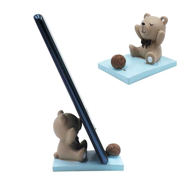 Amamcy Amamcy Cute Bear Cellphone Holder Stand for All Mobile Phones Stylish Desk Ornament and Functional Smartphone Stand