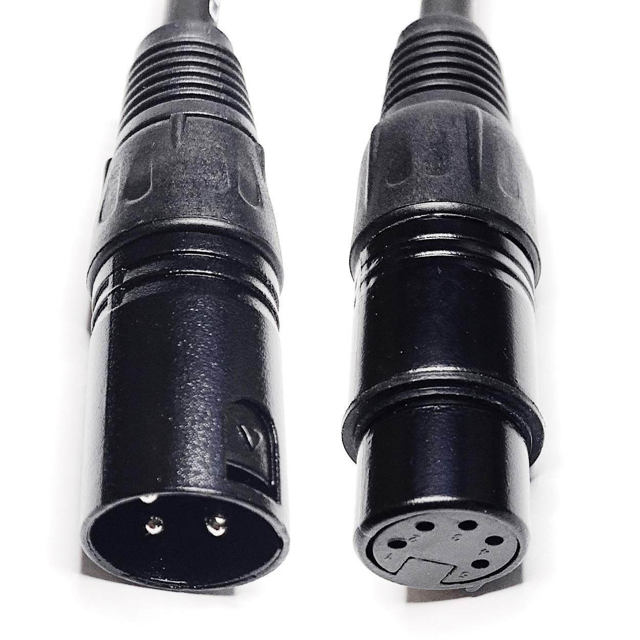 CNCESS CESS-078 XLR 3-Pin to XLR 5-Pin Adapter Cables 2 Pack XLR3M to XLR5F and XLR3F to XLR5M for Audio Equipment - View 3 of 4