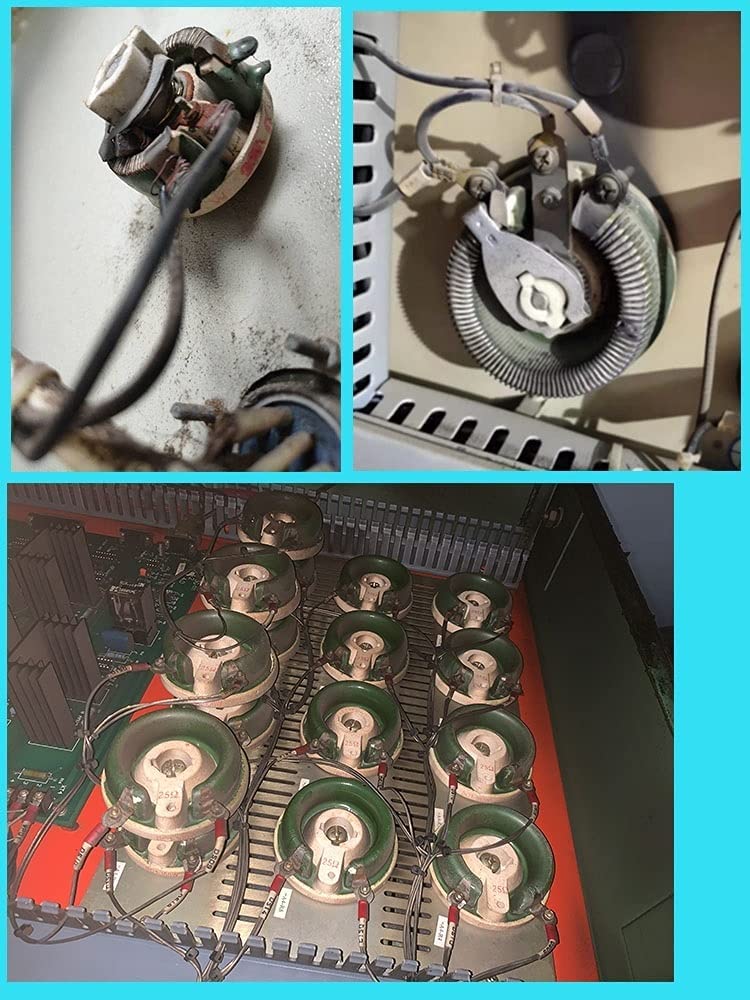 Fielect Fielect 200W 100R Ohm Ceramic Wire Wound Potentiometer Linear Rotary Resistor Rheostat for Industrial Machinery RPM Control - View 6 of 6