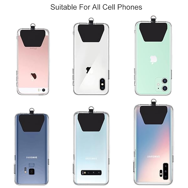 SHANSHUI SHANSHUI Universal Phone Lanyard Neck Strap Wrist Tether Key Chain Holder for All Smartphones Black - View 4 of 7