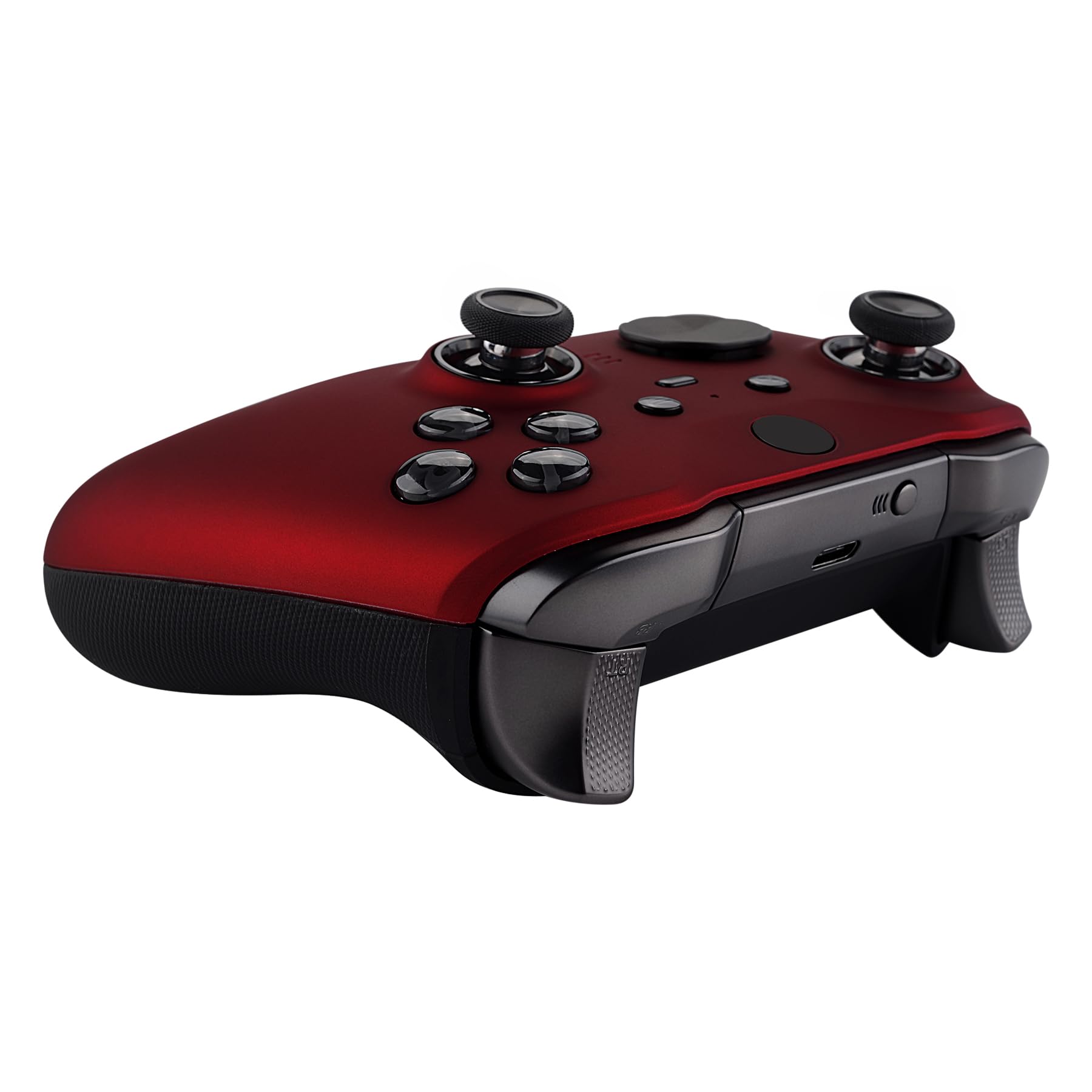 eXtremeRate eXtremeRate Scarlet Red Faceplate Cover for Xbox Elite 2 Controller Soft Touch Replacement Kit Model 1797 - View 7 of 8