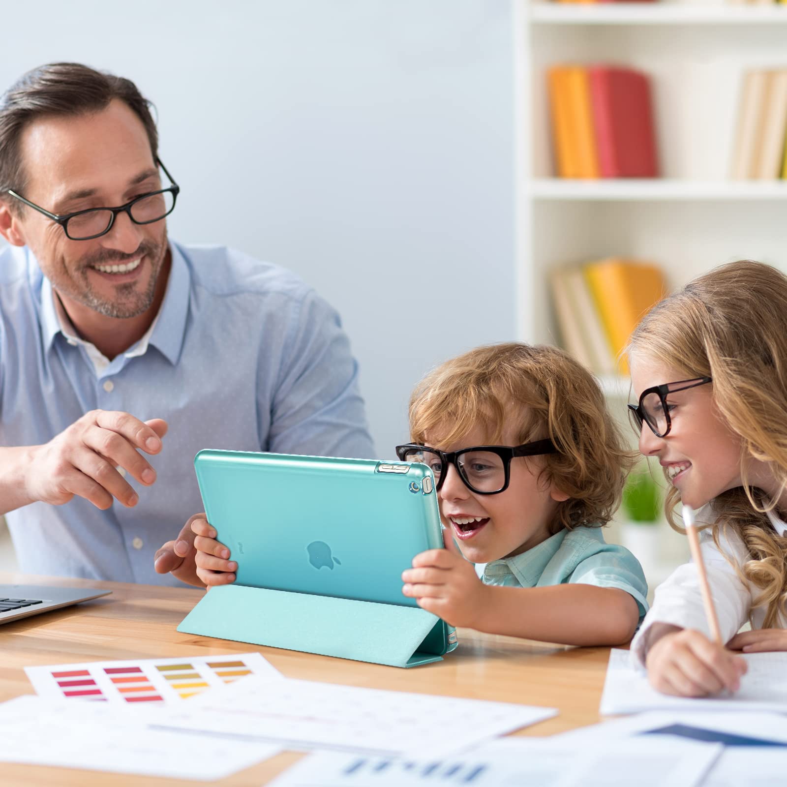 ProCase ProCase Aqua iPad Case for 9th 8th 7th Generation 10.2 Inch 2021 2020 2019 iPad Cover Durable Protection and Stylish Design - View 3 of 7