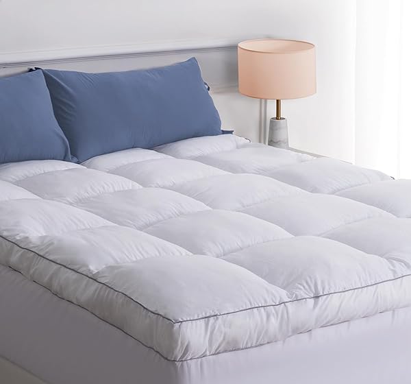 Marine Moon Marine Moon Extra Thick Cooling Plush Pillow Top Mattress Bed Topper Fluffy Soft Hotel Quality Down Alternative for Full Size Bed
