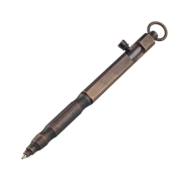 SMOOTHERPRO SMOOTHERPRO Solid Brass Bolt Action Pen for Tremors & Arthritis - Stylish Bronze EDC Pocket Tool