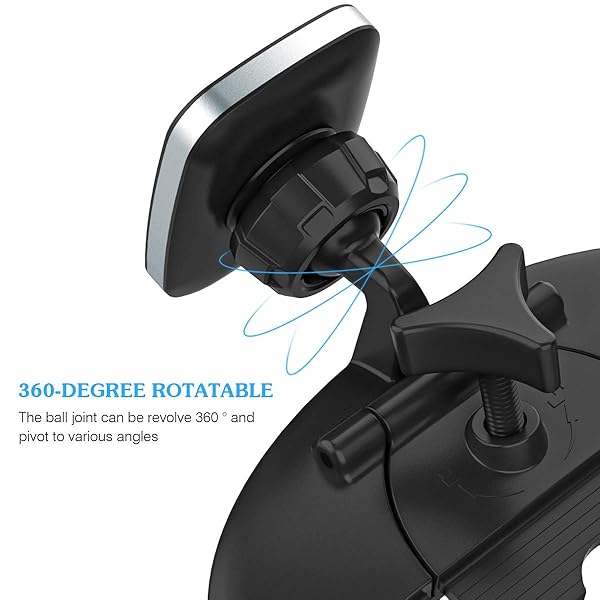 VIIMAKE VIIMAKE Magnetic Car Phone Mount for iPhone and Galaxy Models Secure CD Slot Holder with 6 Strong Magnets Black - View 5 of 7