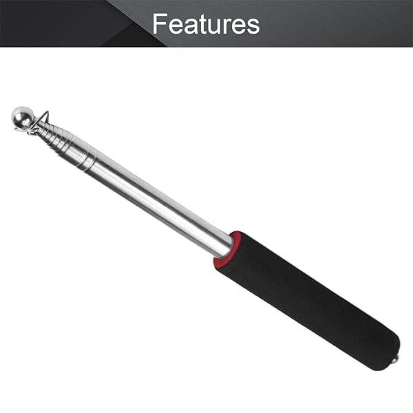 Othmro Othmro 2Pcs Hollow Telescopic Teaching Pointer Stick 55.1 Inch Handheld Presenter for Classroom and Whiteboard Red - View 3 of 9