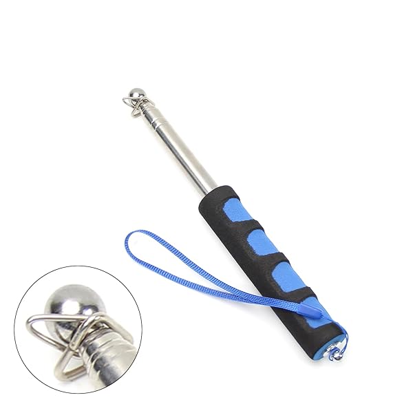 Othmro Othmro 3Pcs Hollow Telescopic Teaching Pointer Stick for Classroom Metal Hand Retractable 39.4 Inch Handheld Presenter Blue - View 3 of 9
