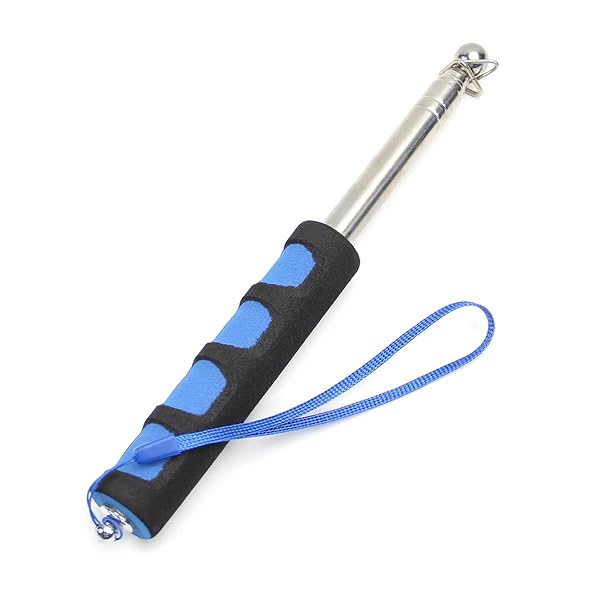 Othmro Othmro 3Pcs Hollow Telescopic Teaching Pointer Stick for Classroom Metal Hand Retractable 39.4 Inch Handheld Presenter Blue - View 4 of 9