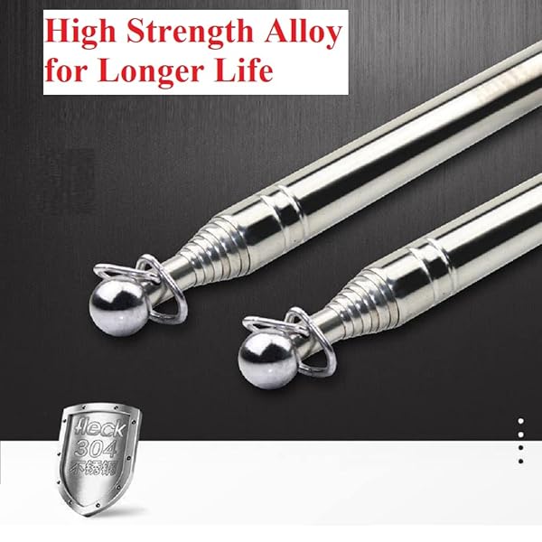 Othmro Othmro Hollow Telescopic Teachers Pointer 78.7 Inch Retractable Metal Teaching Stick for Classroom and Whiteboard Presentations - View 3 of 7