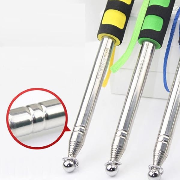 Othmro Othmro Hollow Telescopic Teachers Pointer 78.7 Inch Retractable Metal Teaching Stick for Classroom and Whiteboard Presentations - View 6 of 7