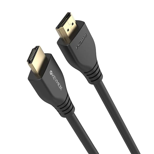 Keymox Keymox 8K HDMI Cable 3ft HDMI 2.1 48Gbps Ultra HD High Speed Supports 4K 120Hz 8K 60Hz Dynamic HDR Compatible with Apple TV Xbox PS5 and More - View 6 of 7