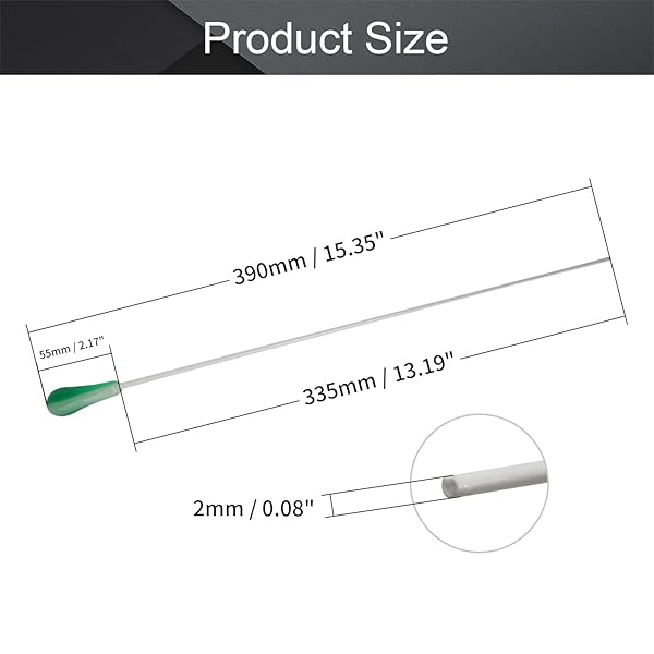 Othmro Othmro Conductor Baton Pointer 39CM High Toughness Fiber Resin Green Handle 4Pcs for Orchestra Director - View 3 of 10