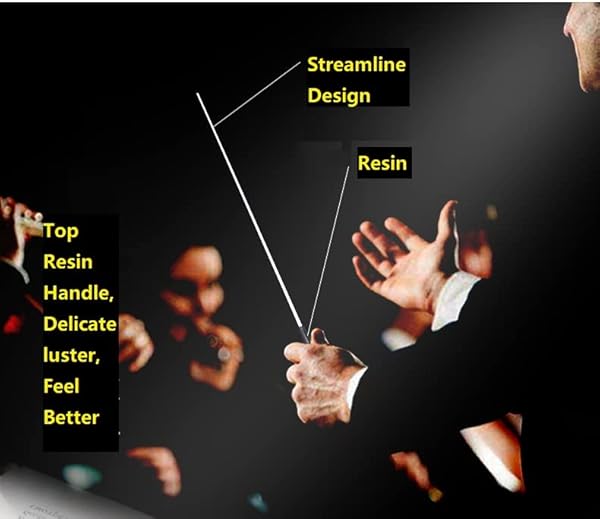 Othmro Othmro Conductor Baton Pointer 39CM High Toughness Fiber Resin Green Handle 4Pcs for Orchestra Director - View 8 of 10