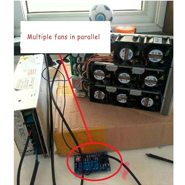 Acxico Acxico 1Pcs DC 12V 24V 4A 2 Way Automatic PC CPU Fan Temperature Control Board PWM Speed Controller Module - View 5 of 7