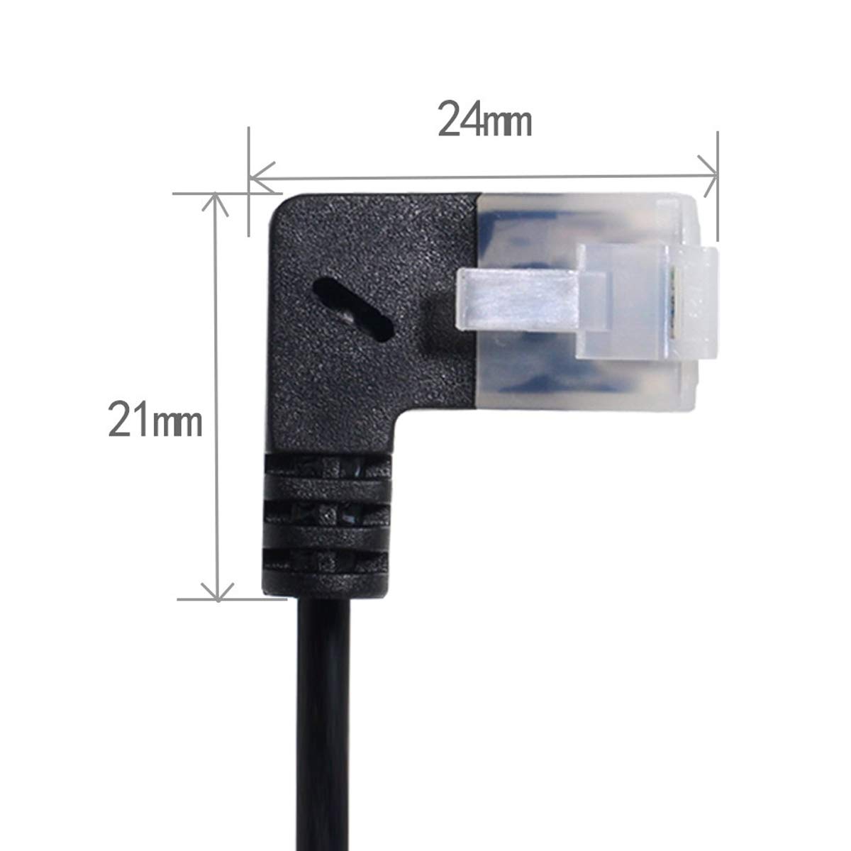 chenyang Chenyang Cat6 RJ45 Ultra Slim 90 Degree Left Angled Ethernet Extension Cable 0.5M for Laptop Router TV Box - View 8 of 9