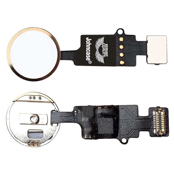 Johncase Johncase Home Button Flex Ribbon Cable Assembly Replacement for iPhone 7 7 Plus 8 8 Plus All Carriers Gold