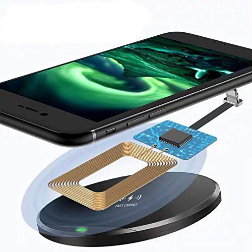 AISHEMI Wireless Charging Receiver Adapter Fast Smart Microchip for Samsung LG Huawei Sony Motorola Xiaomi Alcatel USB Type-C Android Devices - View 3 of 6