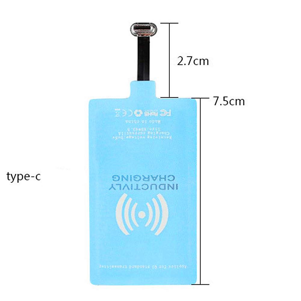 AISHEMI Wireless Charging Receiver Adapter Fast Smart Microchip for Samsung LG Huawei Sony Motorola Xiaomi Alcatel USB Type-C Android Devices - View 4 of 6