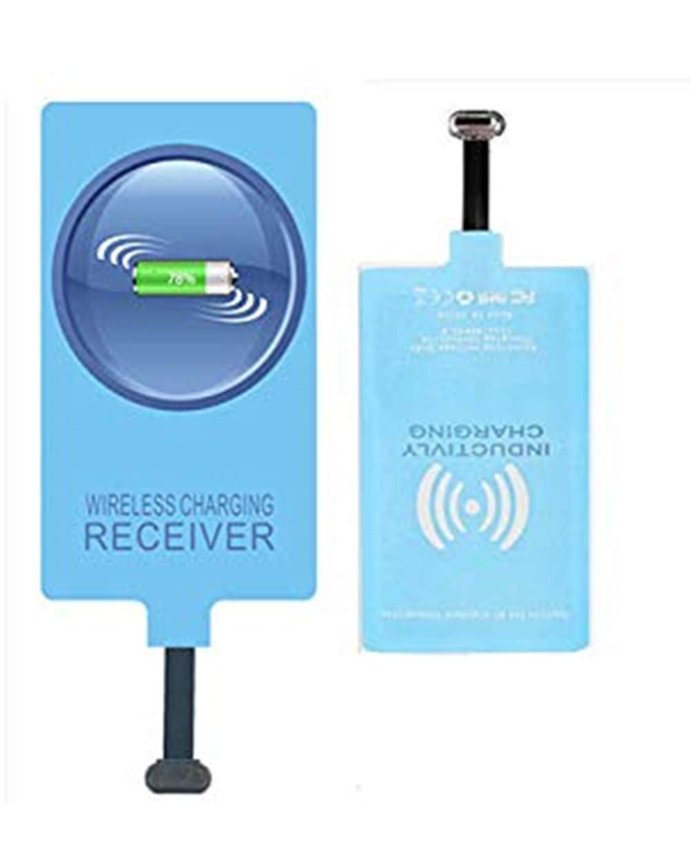 AISHEMI Wireless Charging Receiver Adapter Fast Smart Microchip for Samsung LG Huawei Sony Motorola Xiaomi Alcatel USB Type-C Android Devices