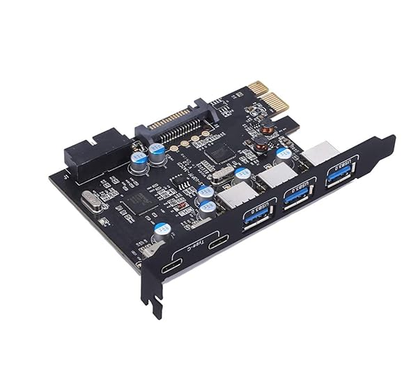 YEELIYA YEELIYA PCI-E to USB 3.0 Expansion Card: 5-Port Type C & A for Windows 7/8/10/XP/Vista - View 5 of 9