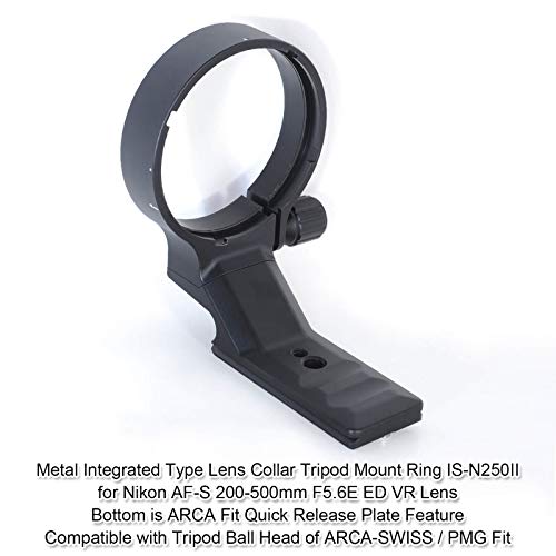 iShoot iShoot Lens Collar for Nikon 200-500mm: ARCA-Swiss Tripod Mount & Quick Release Support - View 4 of 11