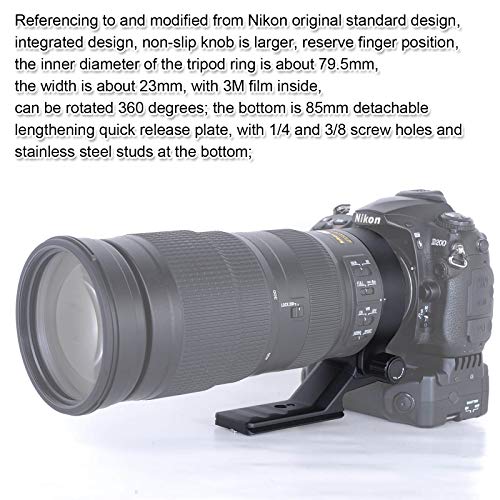 iShoot iShoot Lens Collar for Nikon 200-500mm: ARCA-Swiss Tripod Mount & Quick Release Support - View 7 of 11