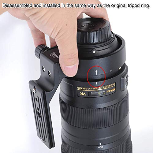 iShoot iShoot Lens Collar for Nikon 200-500mm: ARCA-Swiss Tripod Mount & Quick Release Support - View 8 of 11