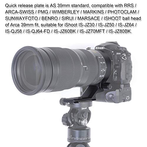 iShoot iShoot Lens Collar for Nikon 200-500mm: ARCA-Swiss Tripod Mount & Quick Release Support - View 10 of 11