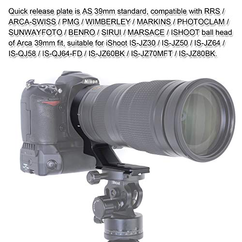 iShoot iShoot Lens Collar for Nikon 200-500mm: ARCA-Swiss Tripod Mount & Quick Release Support - View 11 of 11