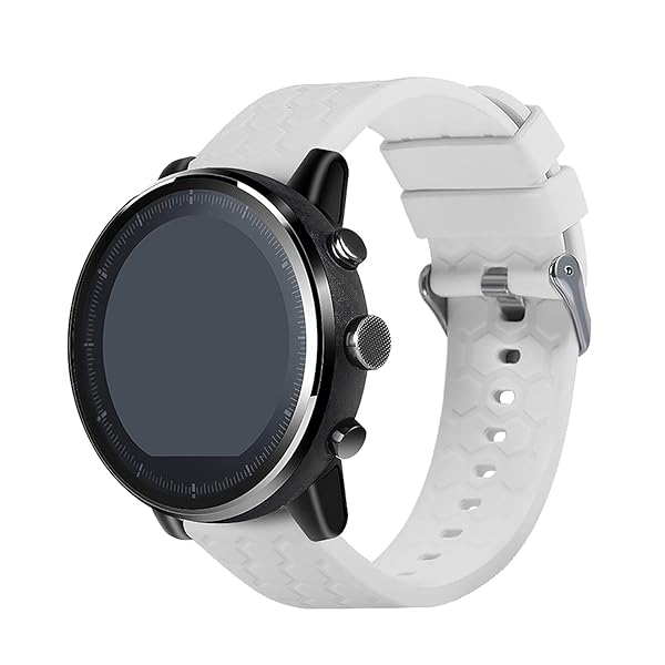 Turnwin Turnwin 18mm 20mm 22mm Silicone Quick Release Wristband Replacement Sports Strap for Smartwatch White for Men and Women - View 6 of 7