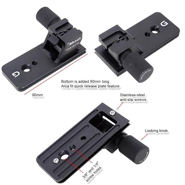 iShoot iShoot Lens Collar Foot Tripod Mount for Sony 100-400mm, 70-200mm & 18-110mm - Arca-Swiss Quick Release Compatible - View 5 of 10