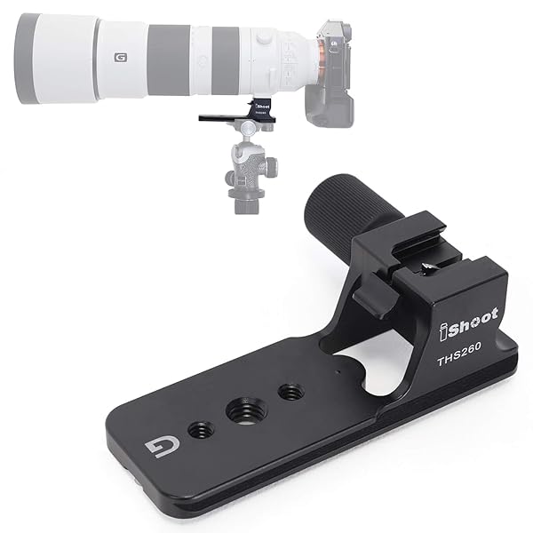 iShoot iShoot Lens Collar Replacement Foot for Sony FE 200-600mm Lens - Arca-Swiss Tripod Mount with Quick Release