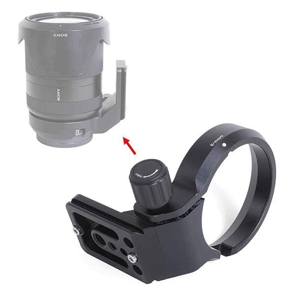 iShoot iShoot Lens Collar Tripod Mount for Sony FE 24-240mm, 24-105mm, 16-35mm, 24-70mm, 35mm, 50mm, 85mm - Ultimate Support Bracket - View 3 of 11