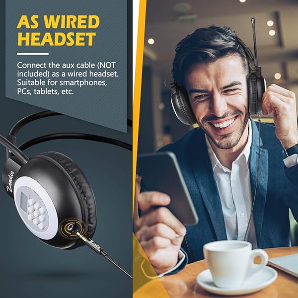Zeadio Zeadio Walkman Headphone Radio FM Stereo Headset for Clear Sound and Easy Listening - View 4 of 7