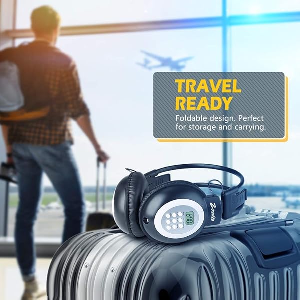 Zeadio Zeadio Walkman Headphone Radio FM Stereo Headset for Clear Sound and Easy Listening - View 6 of 7