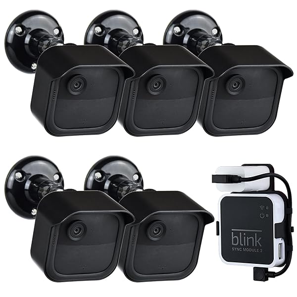 GoHonor All-New Blink Outdoor Camera Mount Bracket 5-Pack - Weatherproof Housing for 3rd & 4th Gen Security Cameras - View 2 of 9